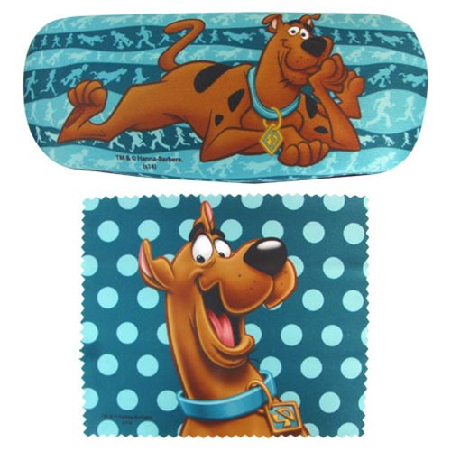 Scooby-Doo Green Eyeglass Case with Cleaning Cloth